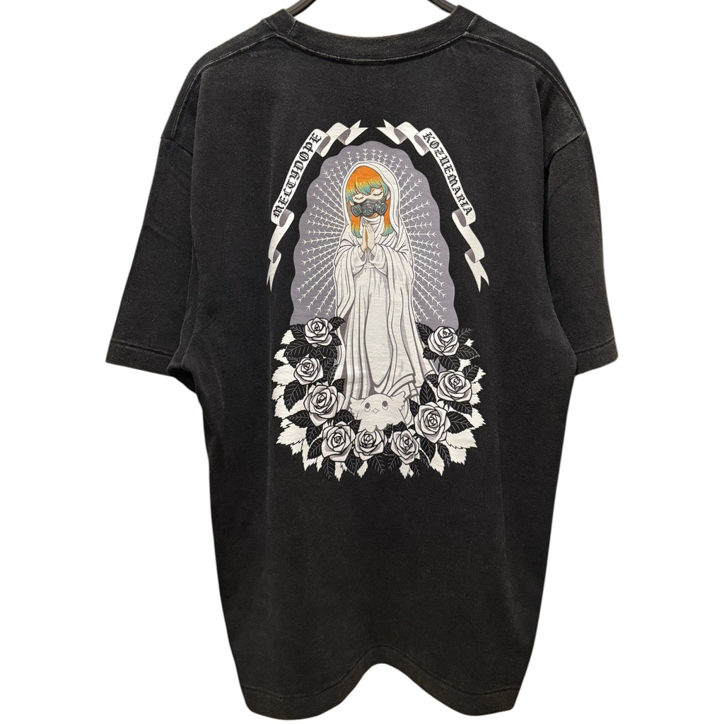 【MELTYDOPE】KOZUEMARIA / 6.2oz FADE WASH T-SHIRT - FADE BLACK