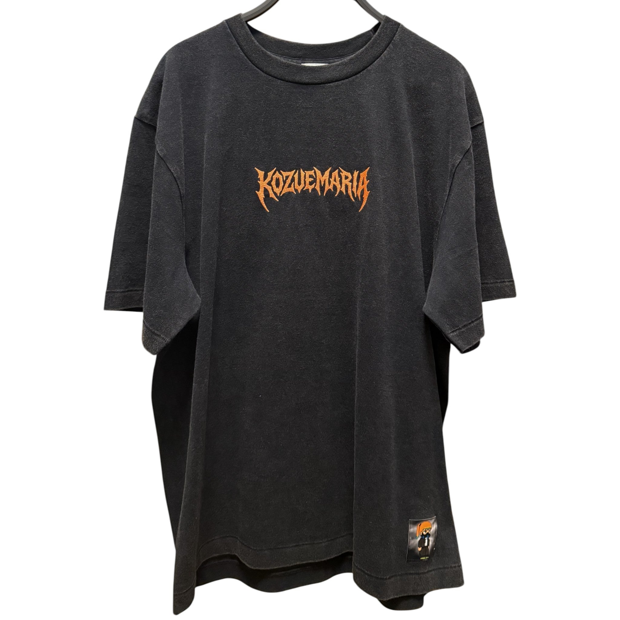 【MELTYDOPE】KOZUEMARIA / 6.2oz FADE WASH T-SHIRT - FADE BLACK