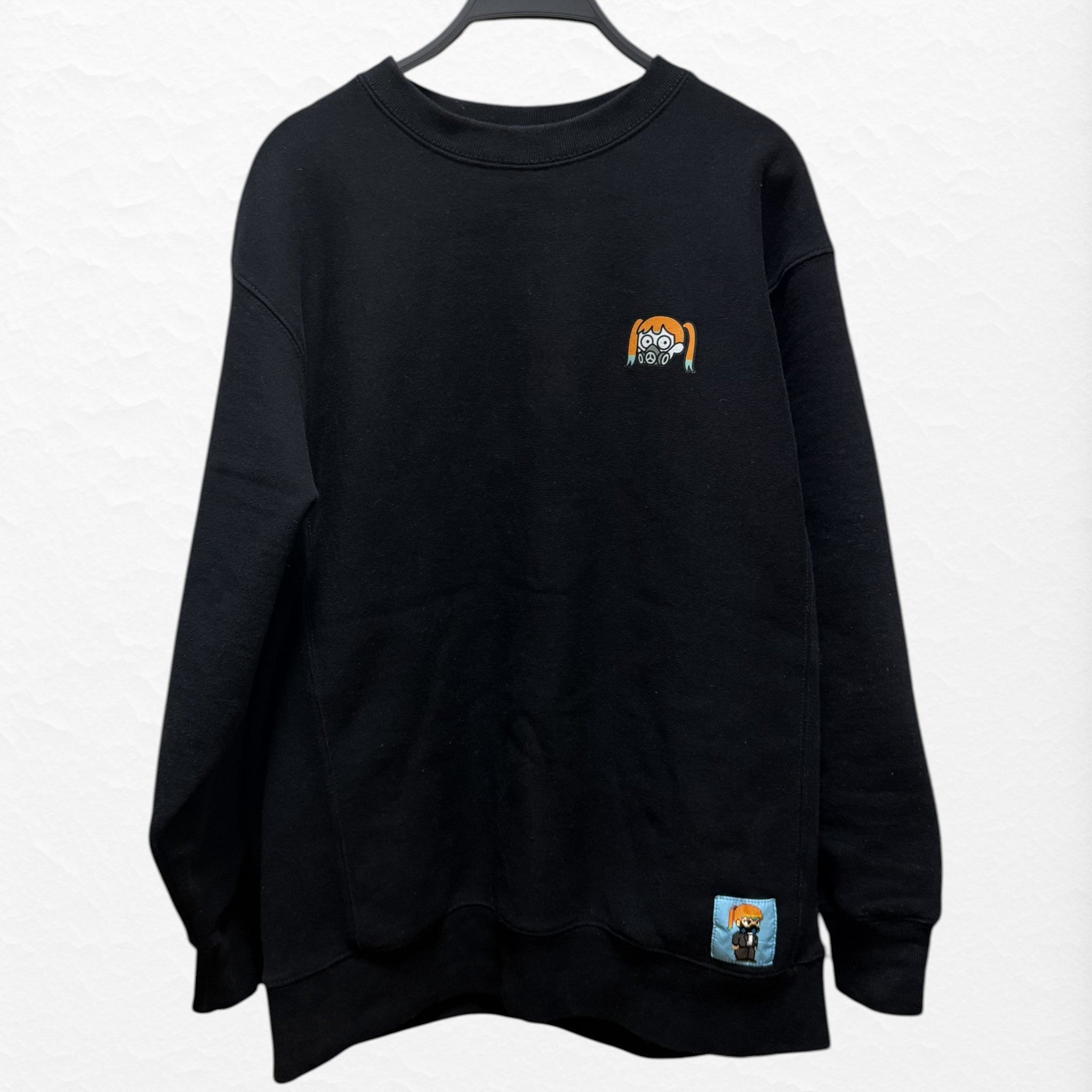 【MELTYDOPE】ODD-KOZUE “GO STUPID” 12.7oz HEAVYWEIGHT SWEATSHIRT - BLACK