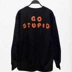 【MELTYDOPE】ODD-KOZUE “GO STUPID” 12.7oz HEAVYWEIGHT SWEATSHIRT - BLACK