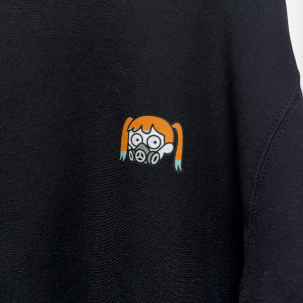 【MELTYDOPE】ODD-KOZUE “GO STUPID” 12.7oz HEAVYWEIGHT SWEATSHIRT - BLACK