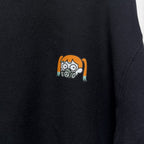 【MELTYDOPE】ODD-KOZUE “GO STUPID” 12.7oz HEAVYWEIGHT SWEATSHIRT - BLACK