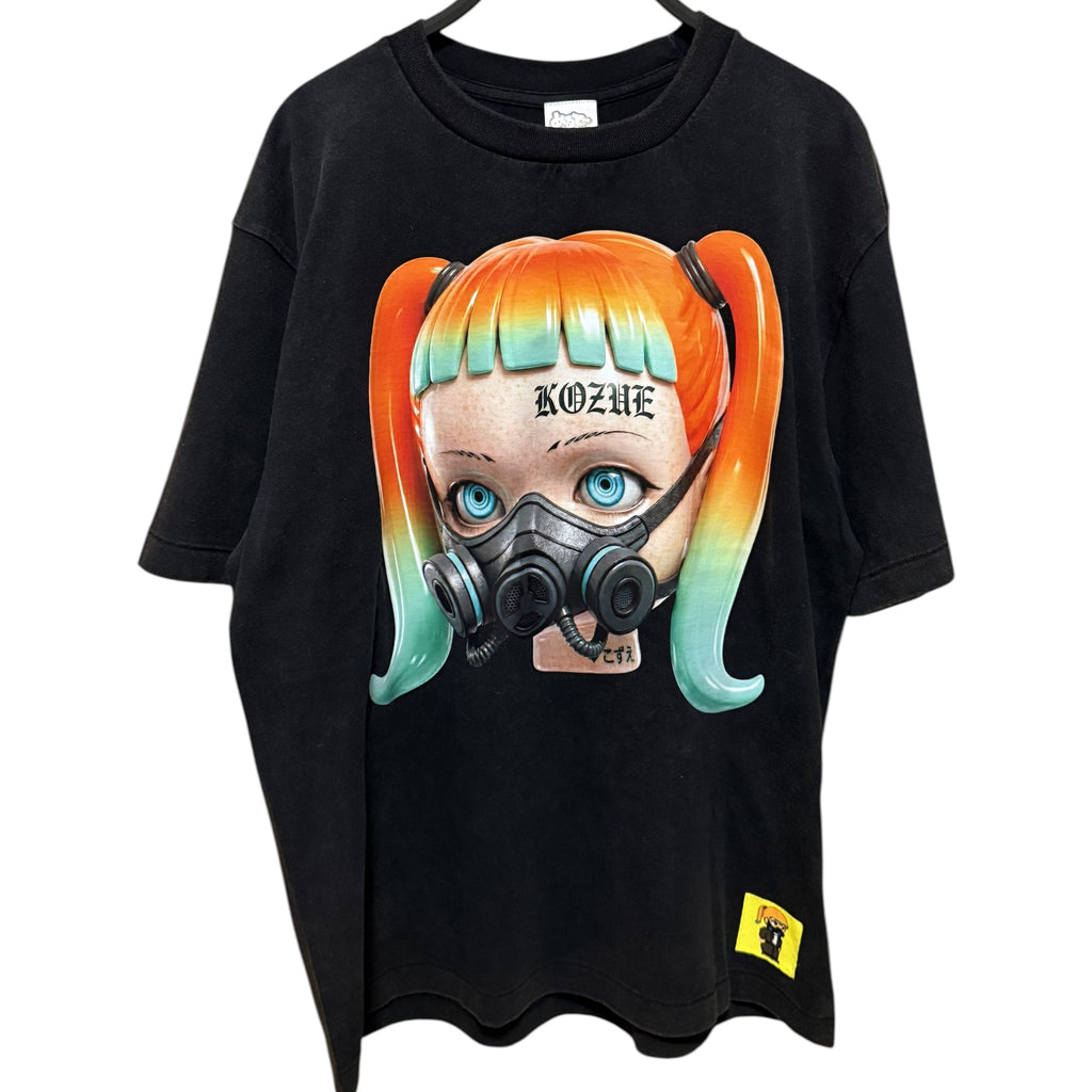 【MELTYDOPE】TATTOO-KOZUE / 6.2oz FADE WASH T-SHIRT - FADE BLACK
